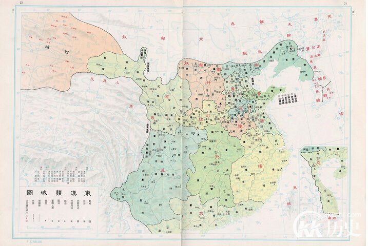 东汉疆域图:东汉时期疆域图是怎样的